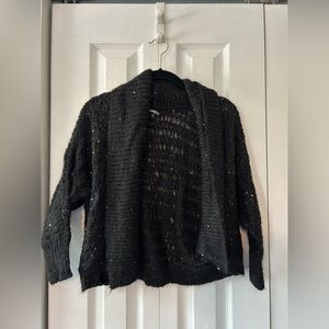 Black Sparkle Sweater/ Cardigan